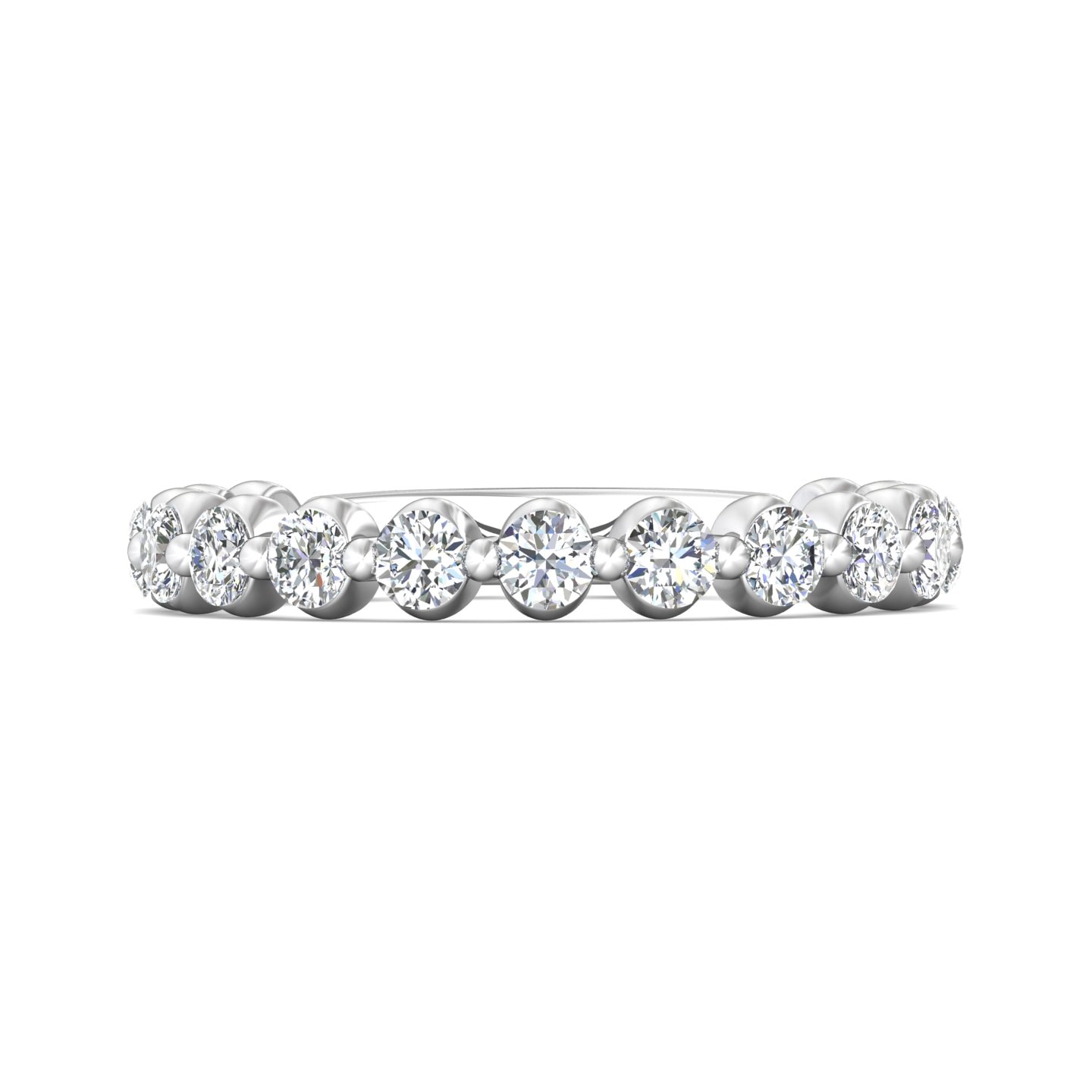 Channel/Shared Prong Wedding Band — style DWBSP9-.75-1