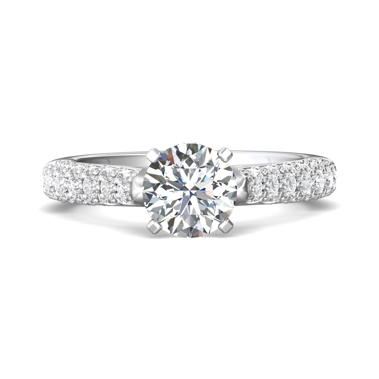 Micropave Engagement Ring — style 5205-1