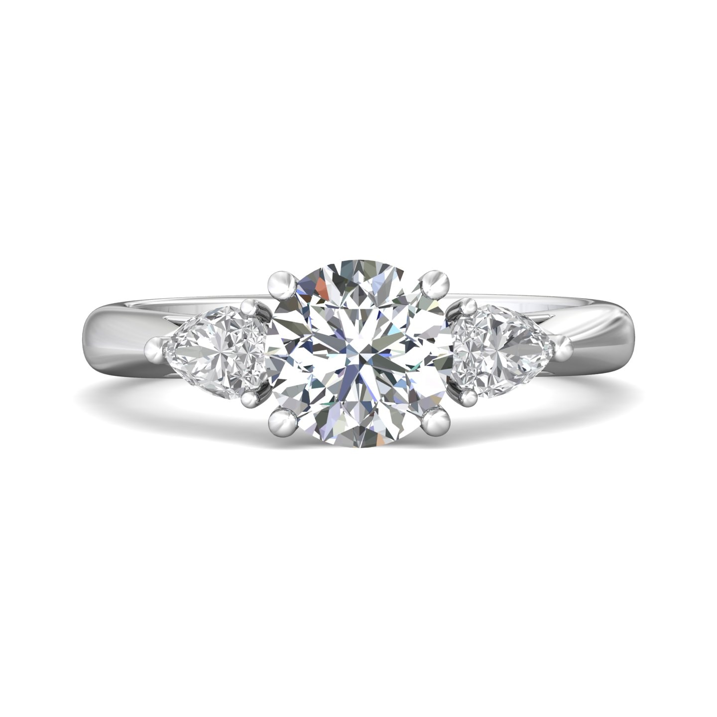 Three Stone Engagement Ring — style CT03SPS