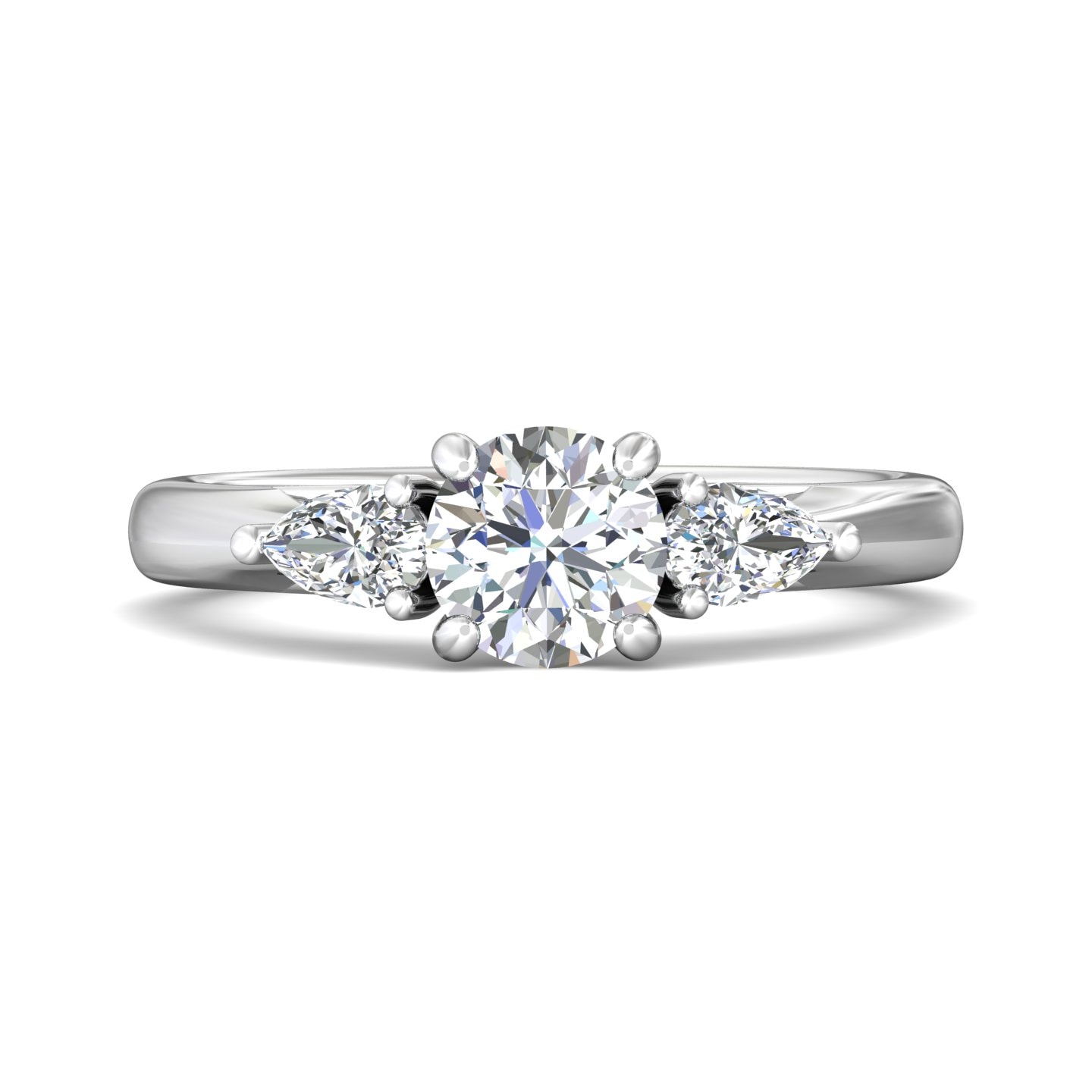 Three Stone Engagement Ring — style CT03XSPS