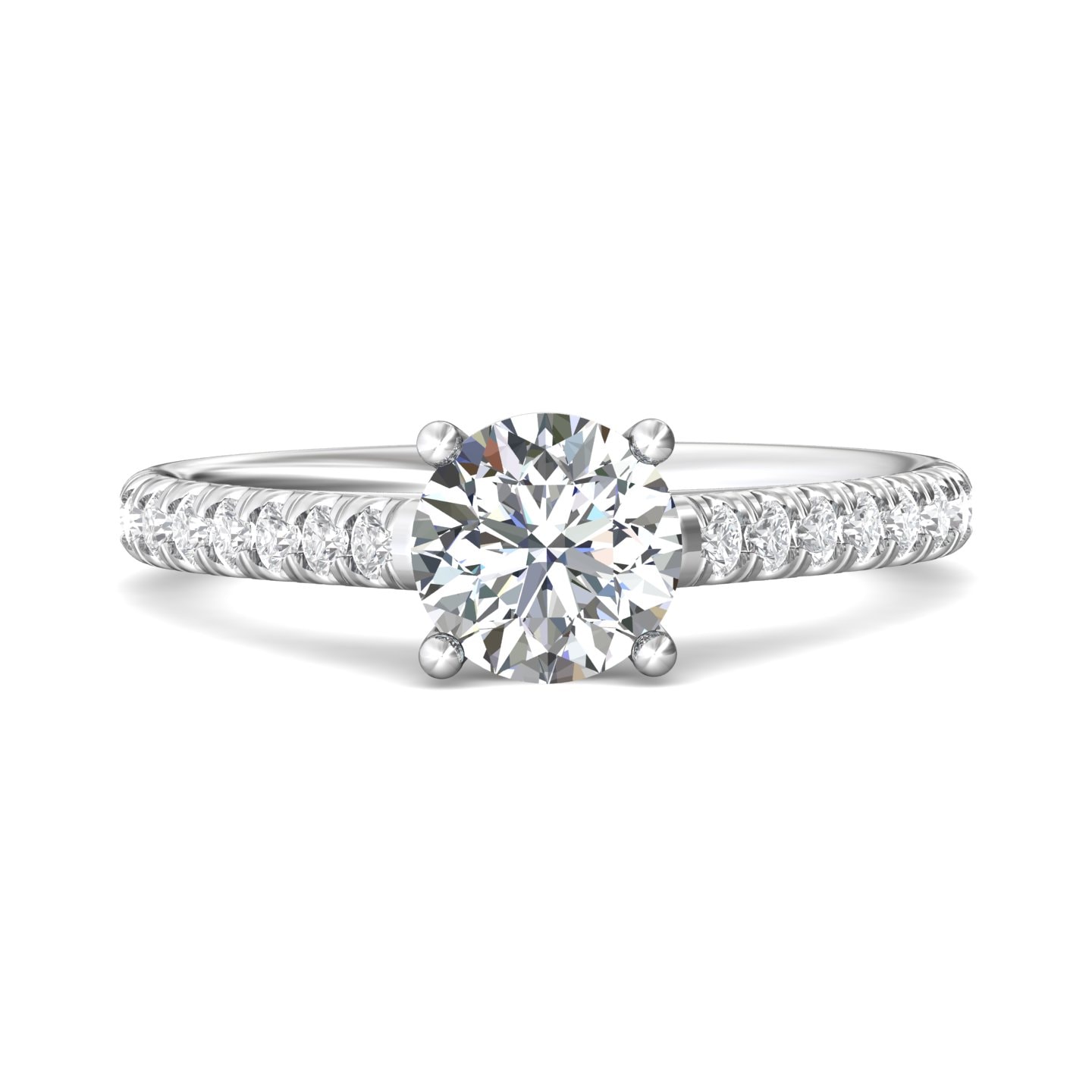 Micropave Engagement Ring — style DERM18M