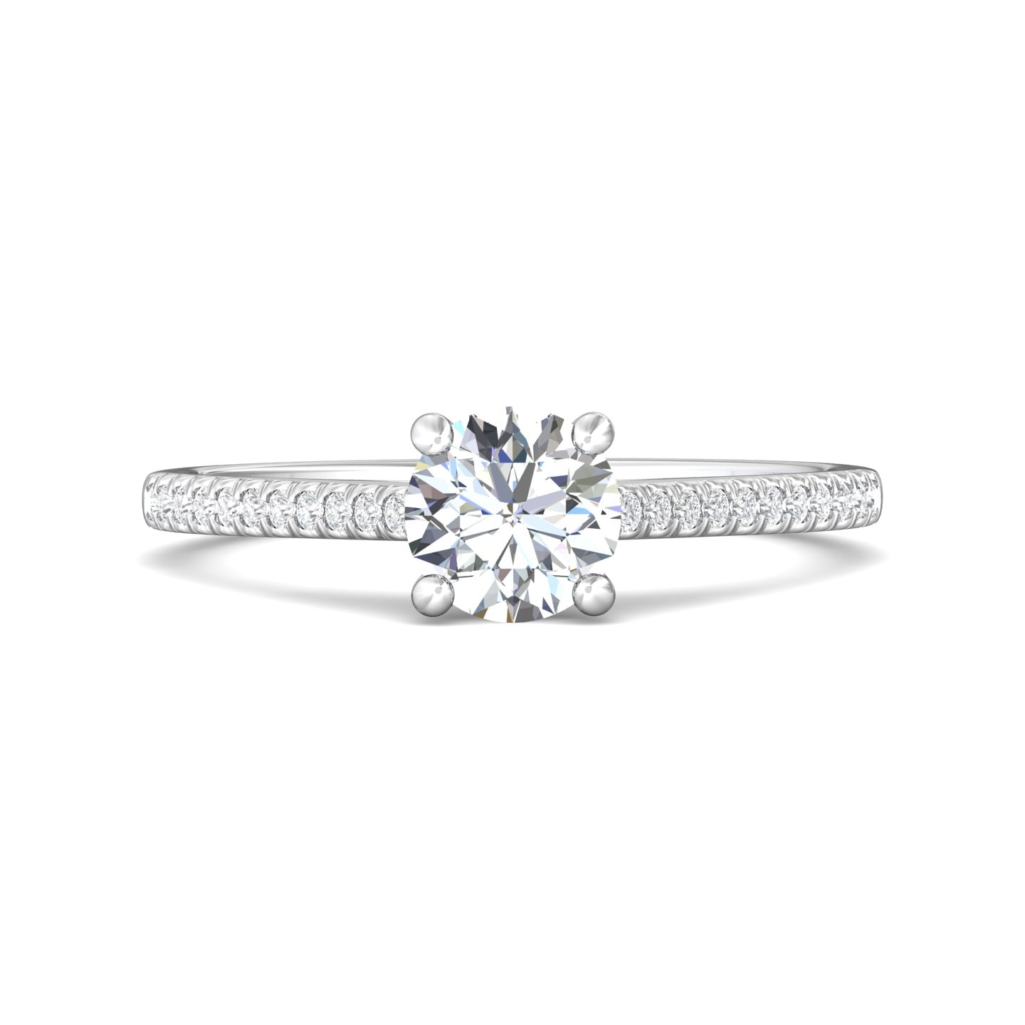 Micropave Engagement Ring — style DERM18XS