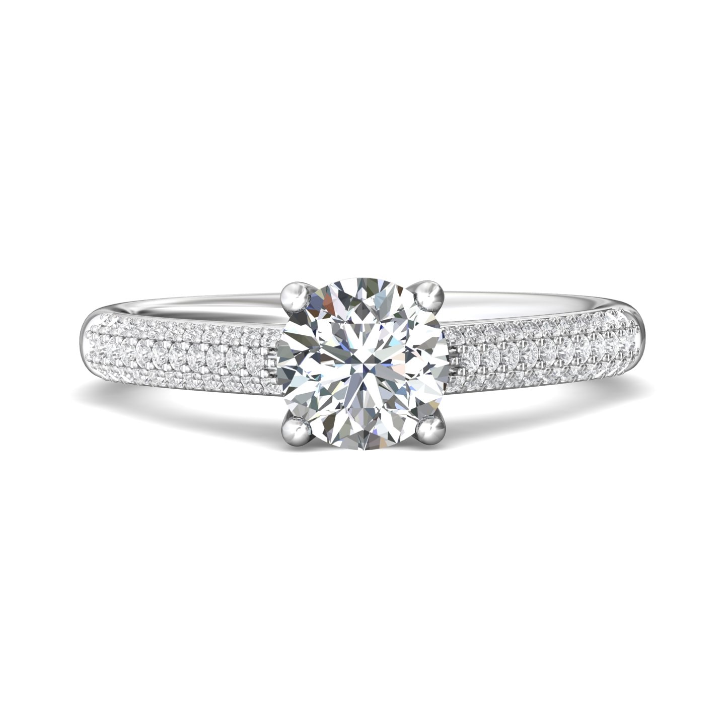 Micropave Engagement Ring — style DERM19XS