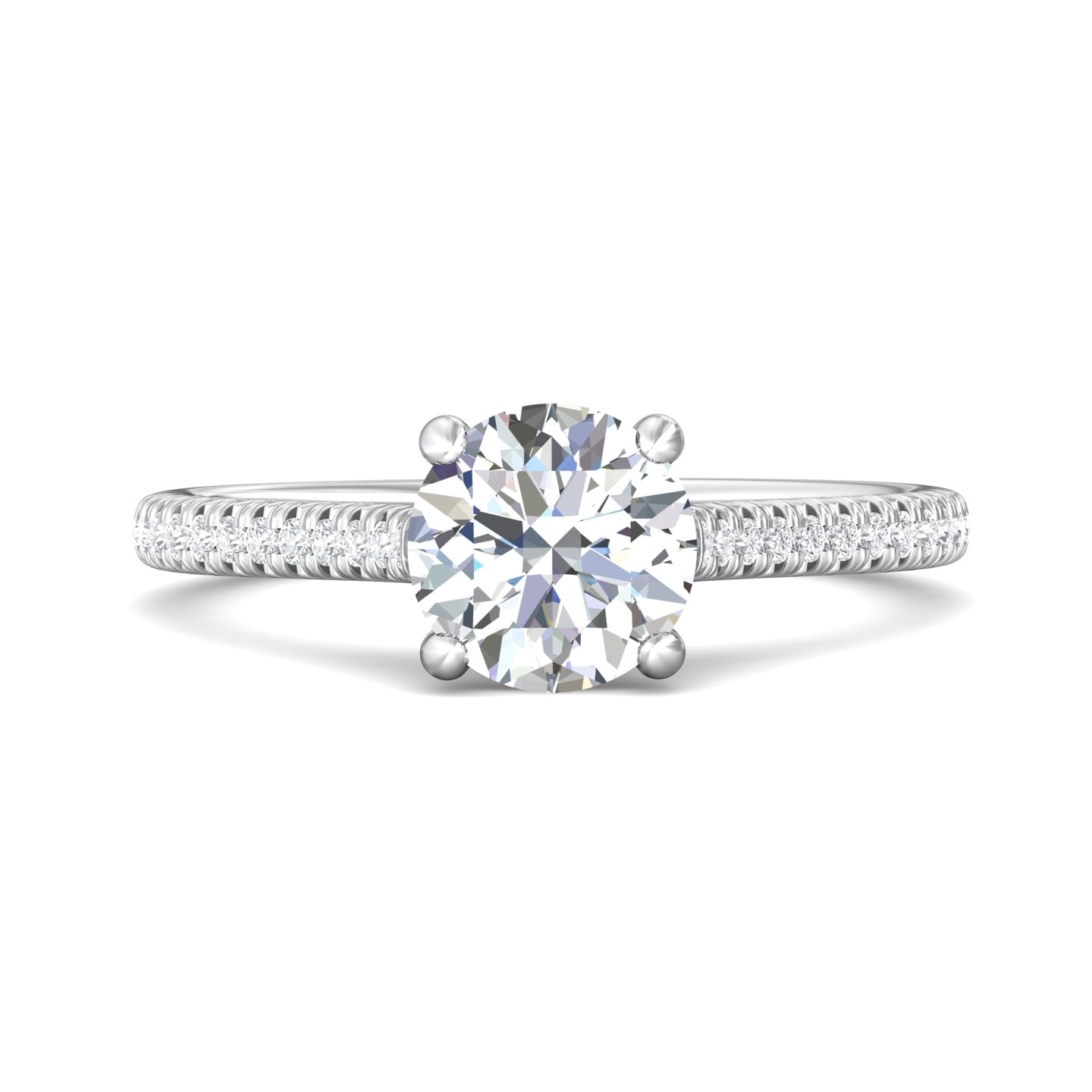 Micropave Engagement Ring — style DERM30-1
