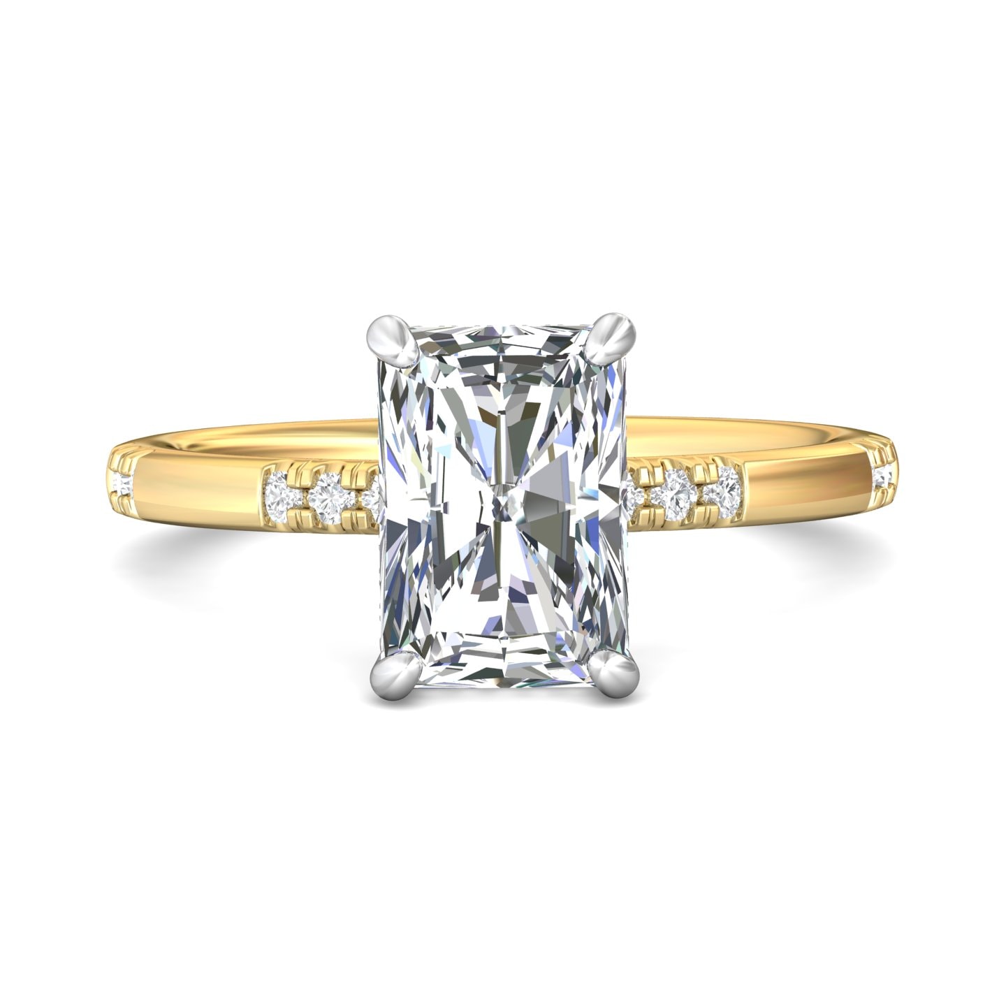 Micropave Engagement Ring — style DERM42S2R-1