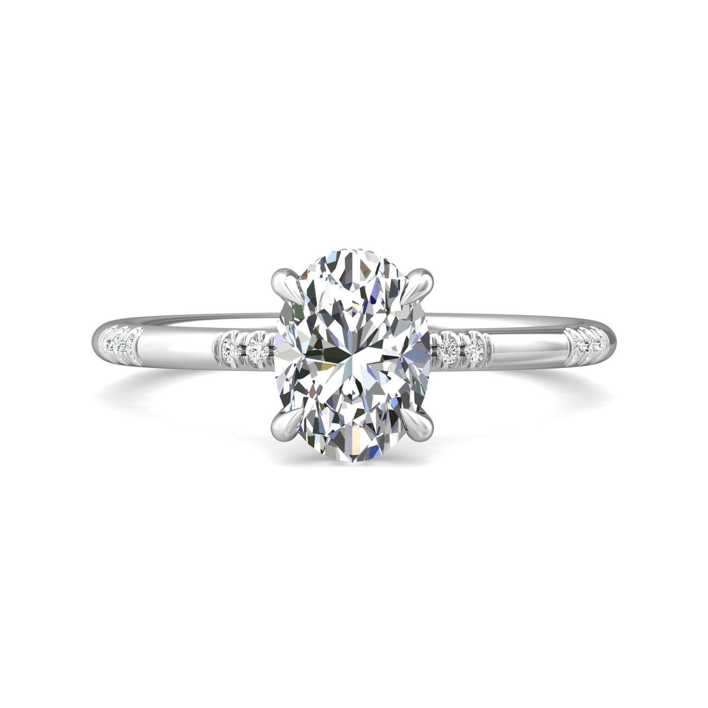 Micropave Engagement Ring — style DERM42XSR-1