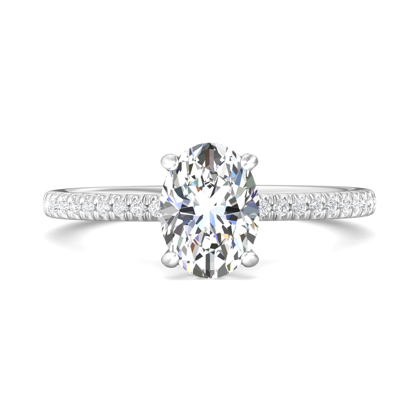 Micropave Engagement Ring — style DERM4XXSRR