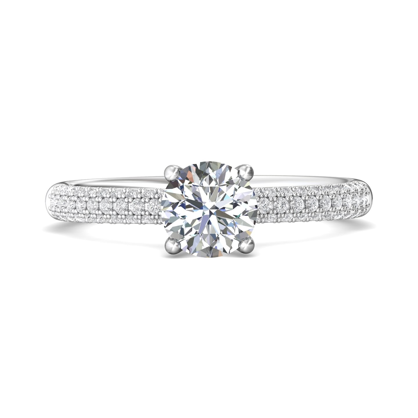 Micropave Engagement Ring — style DERM6XS
