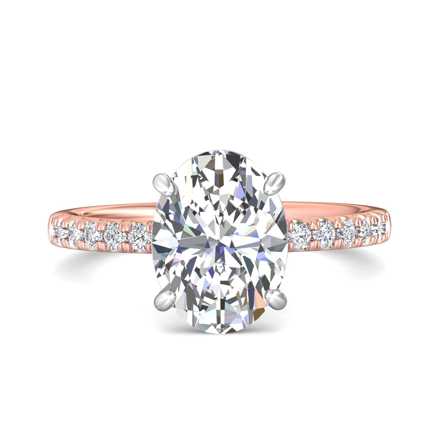 Micropave Engagement Ring — style DERM89-2