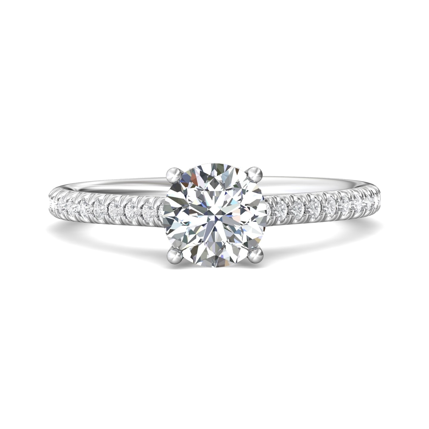 Micropave Engagement Ring — style DERM91XS