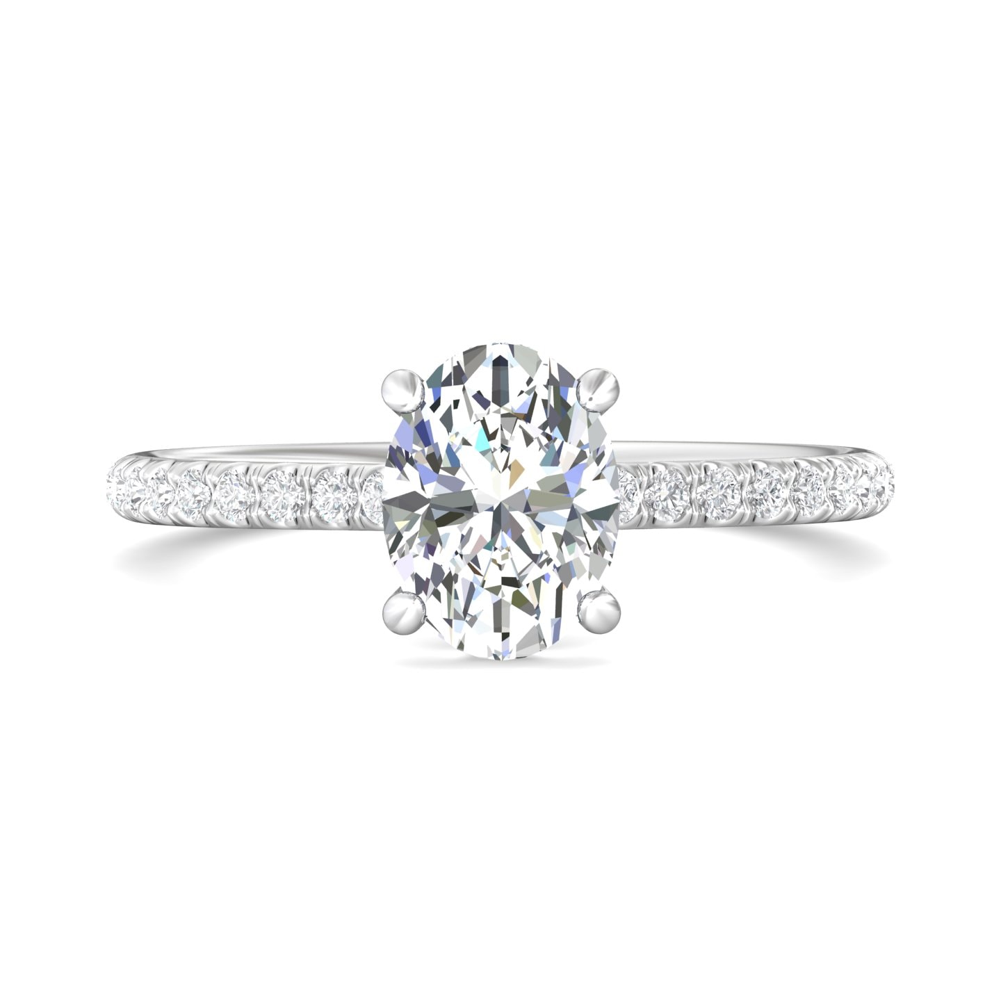 Micropave Engagement Ring — style DERM92XS