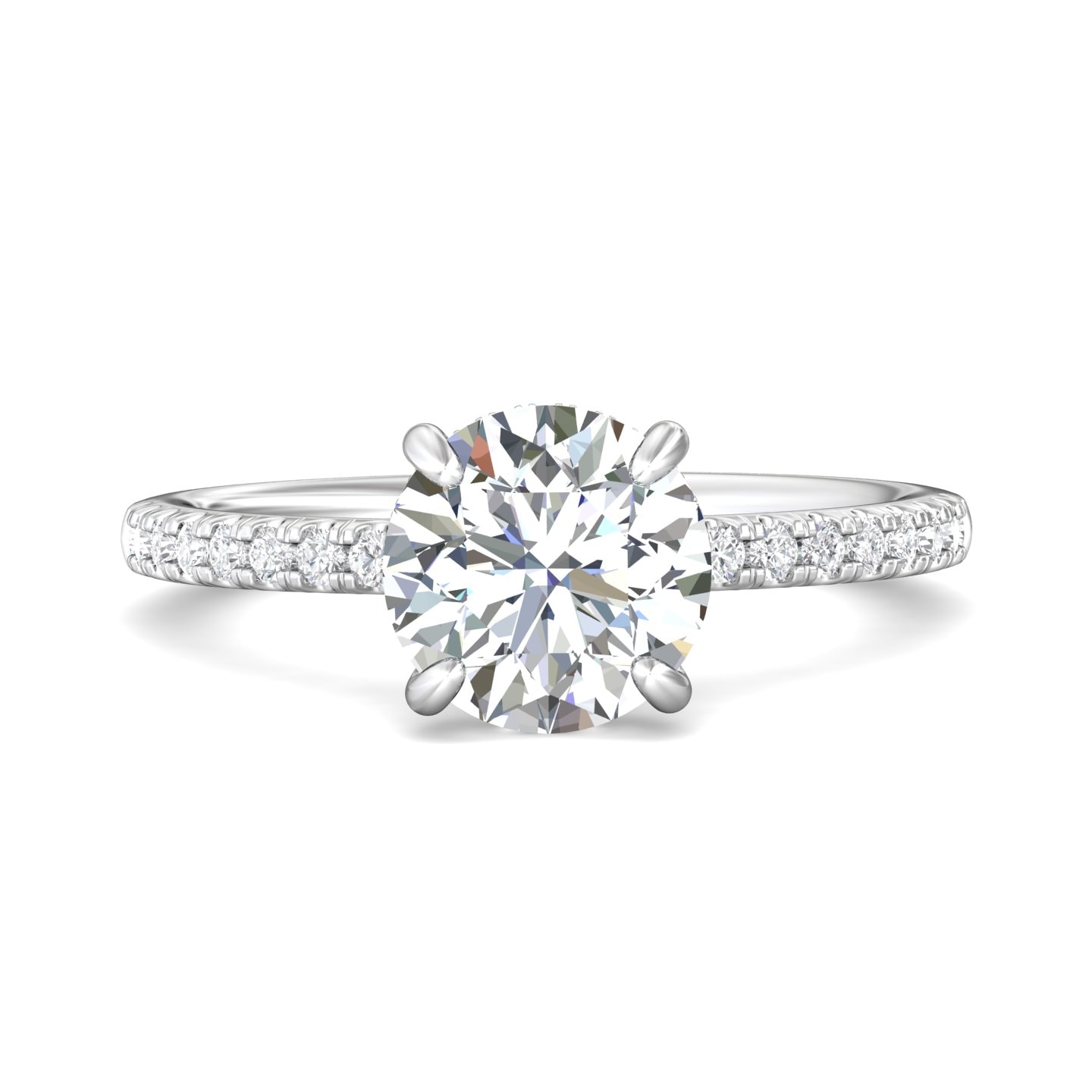 Micropave Engagement Ring — style DERM93XS2