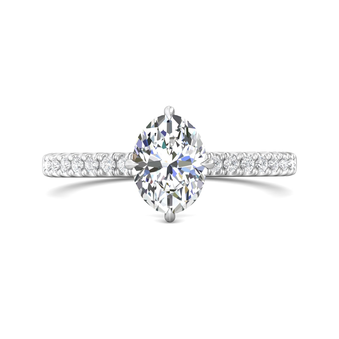 Micropave Engagement Ring — style DERM99XS