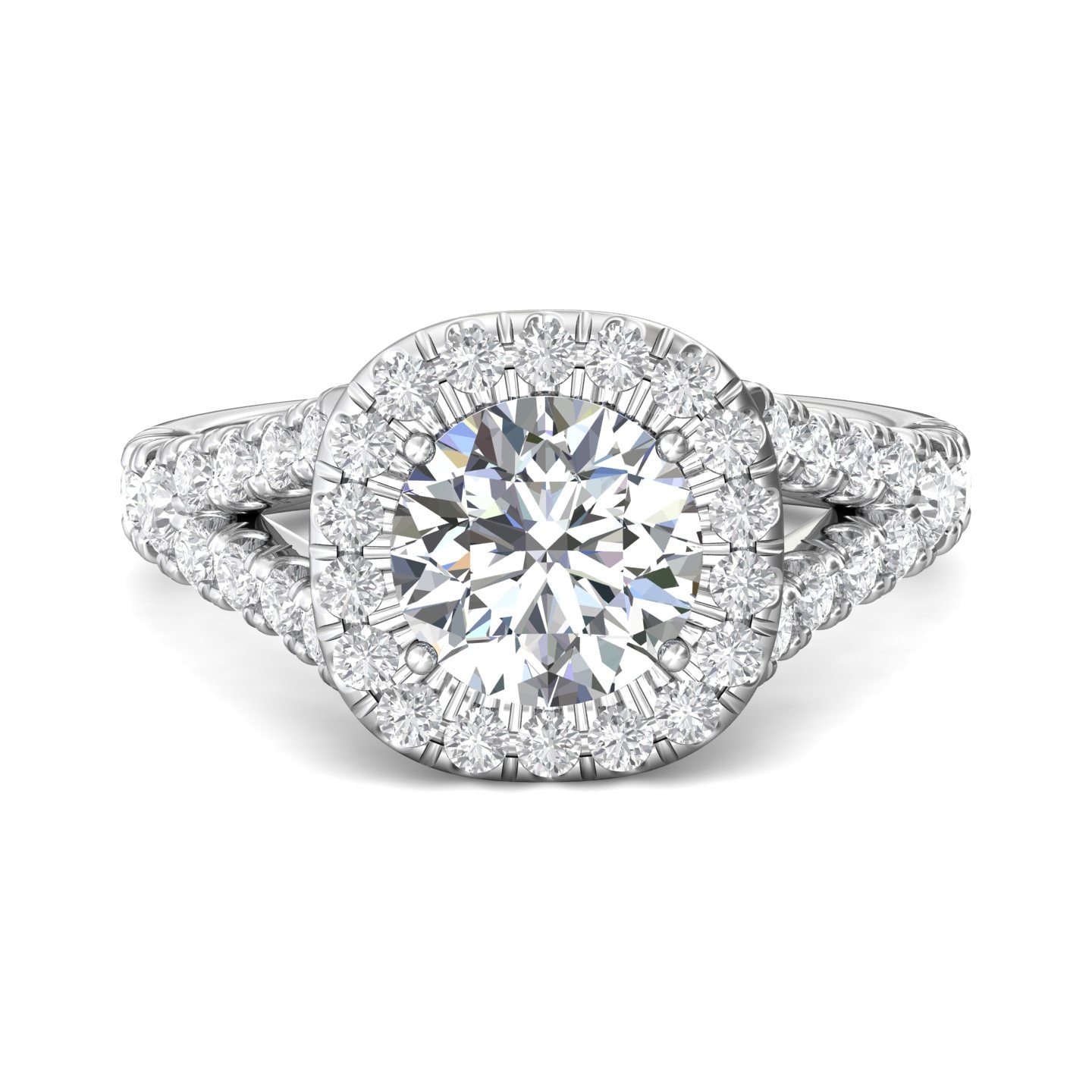Split Shank Engagement Ring — style DERMH40S