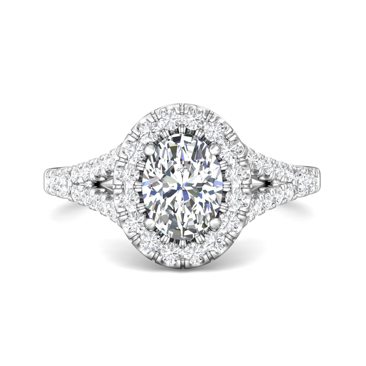 Split Shank Engagement Ring — style DERMH40XSR