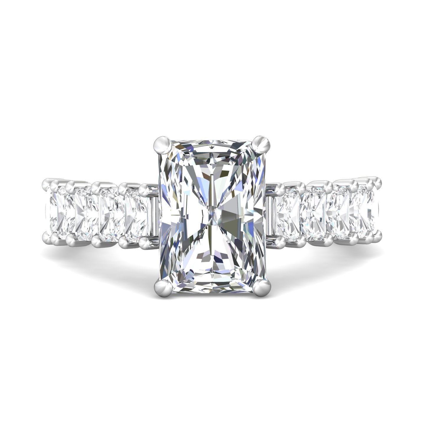 Channel/Shared Prong Engagement Ring — style DERSP25SRC