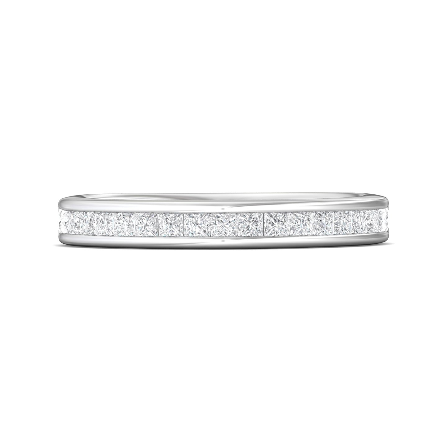 Channel/Shared Prong Wedding Band — style DWBCPC1-.50