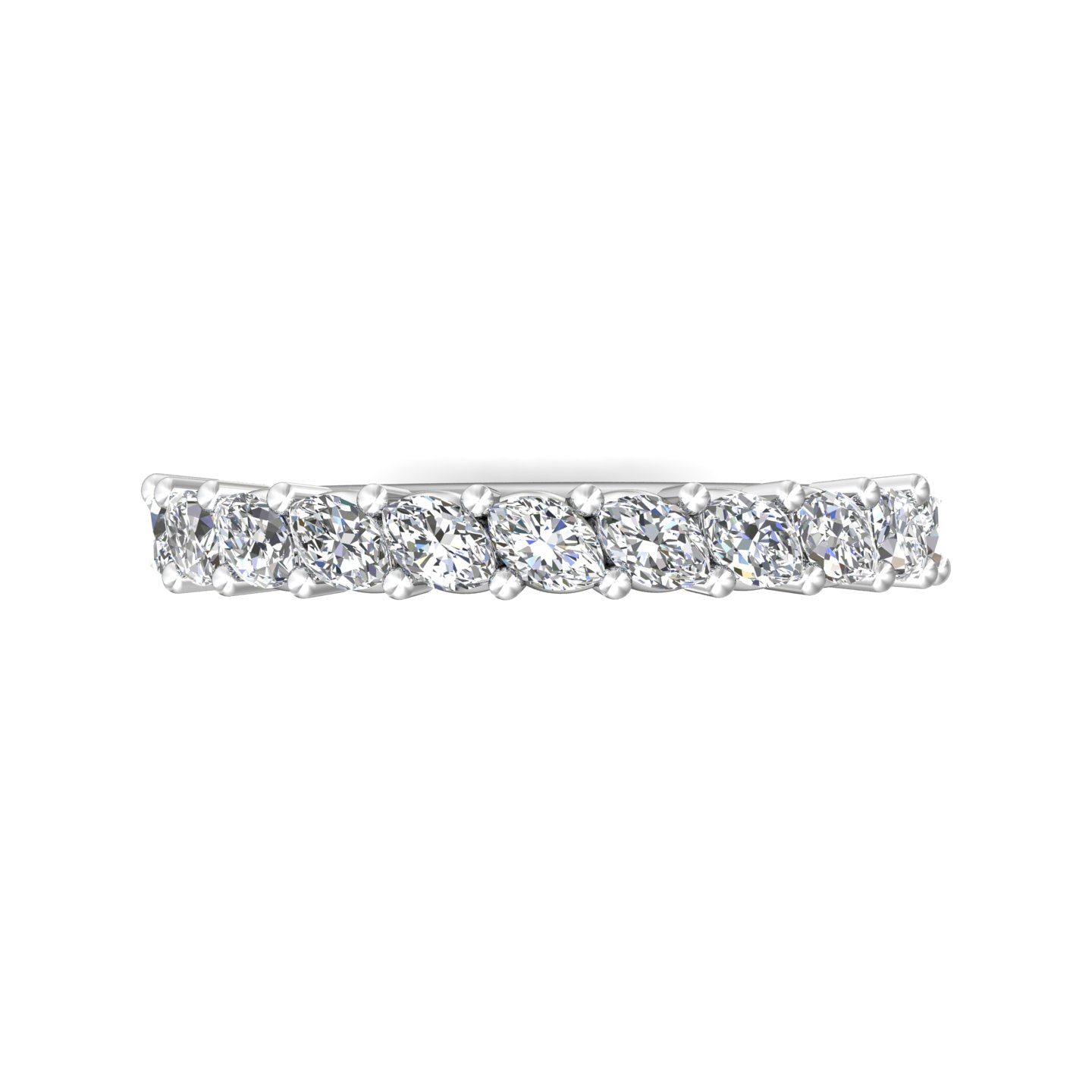 Channel/Shared Prong Wedding Band — style DWBSP17S