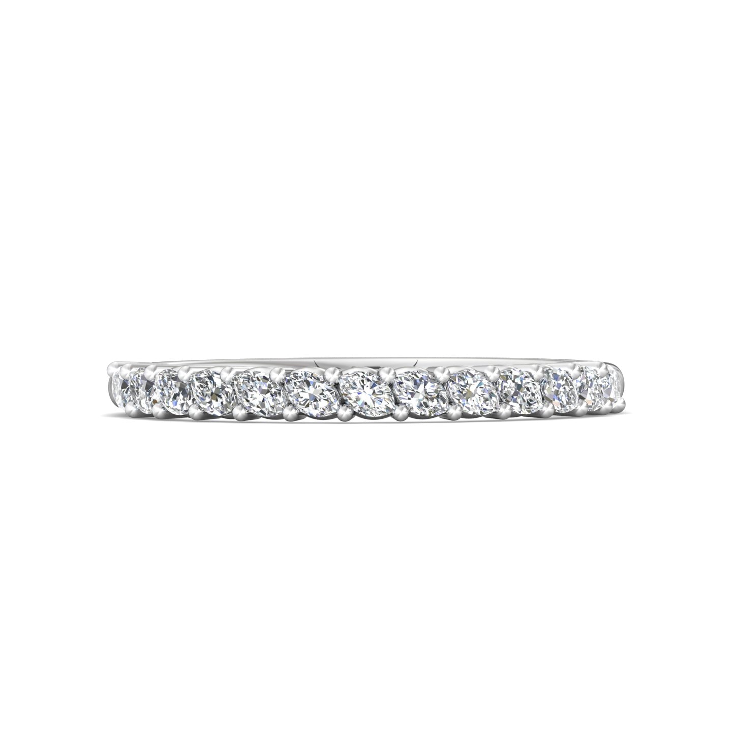 Channel/Shared Prong Wedding Band — style DWBSP17XS