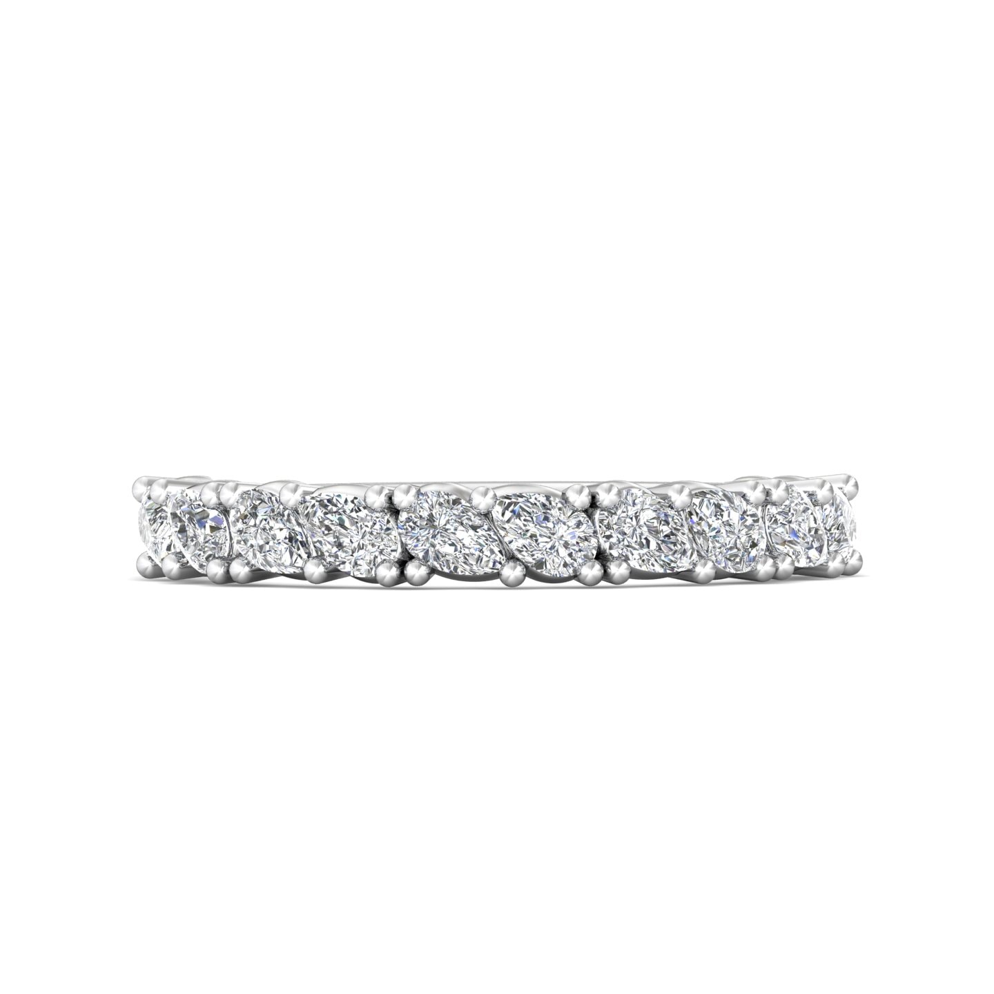 Channel/Shared Prong Wedding Band — style DWBSP18S