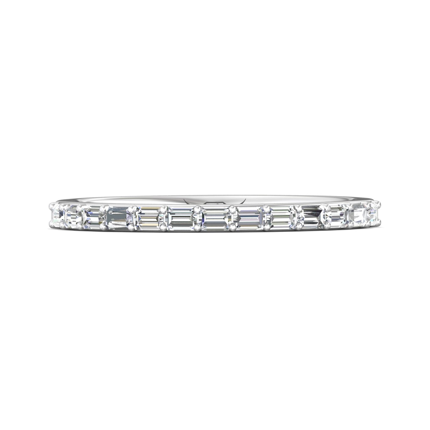 Channel/Shared Prong Wedding Band — style DWBSP20S