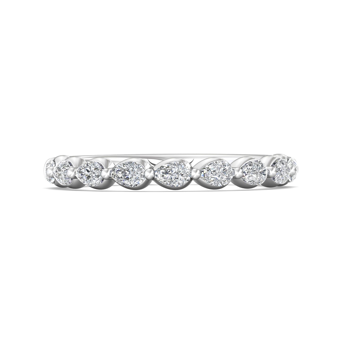 Channel/Shared Prong Wedding Band — style DWBSP24XS2