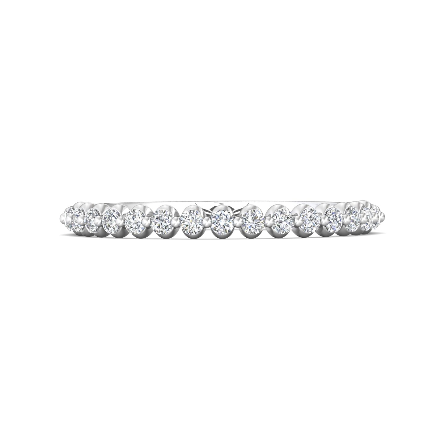 Channel/Shared Prong Wedding Band — style DWBSP9-.25