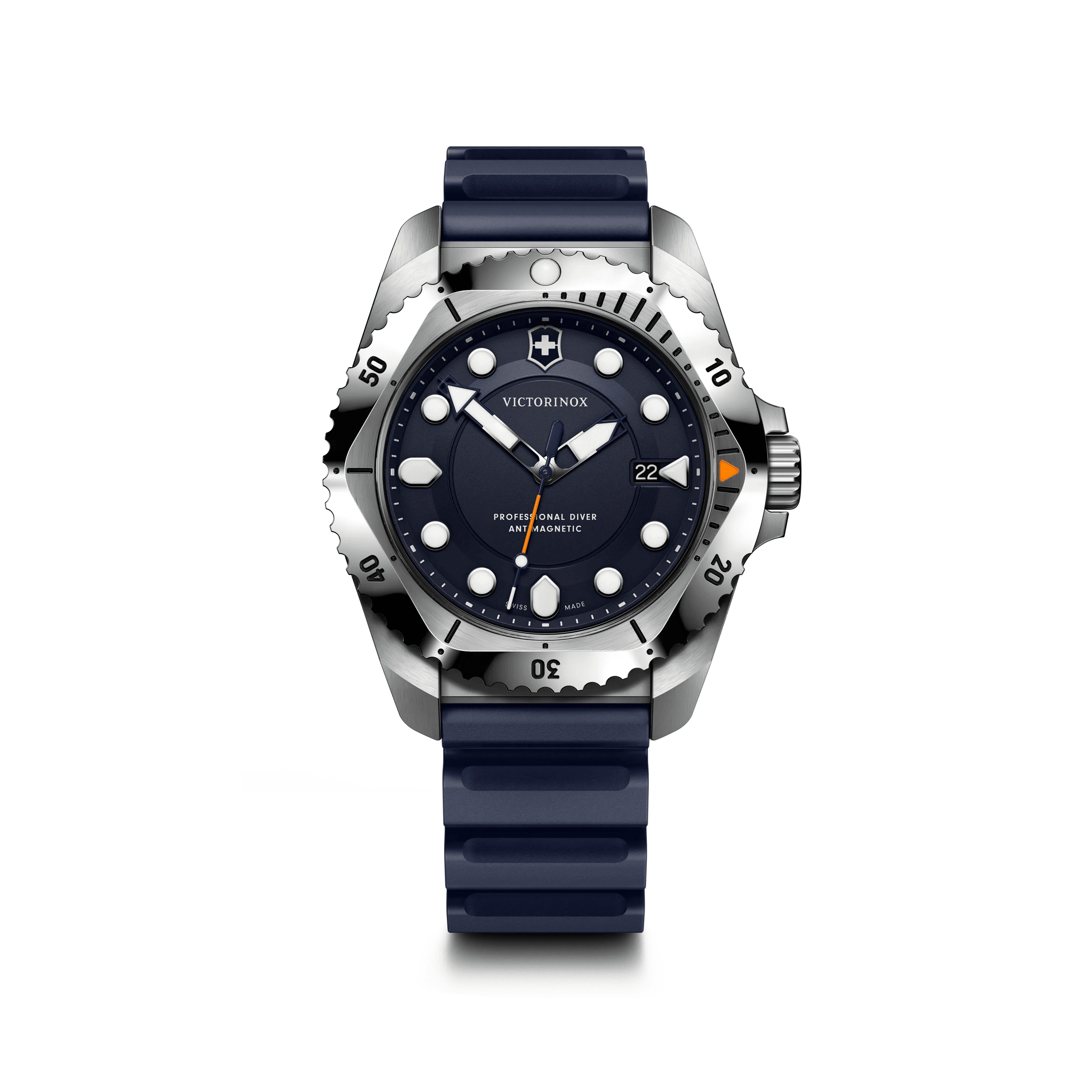 Dive Pro Quartz 43mm — Blue Dial / Blue Rubber Strap — Victorinox style 241991
