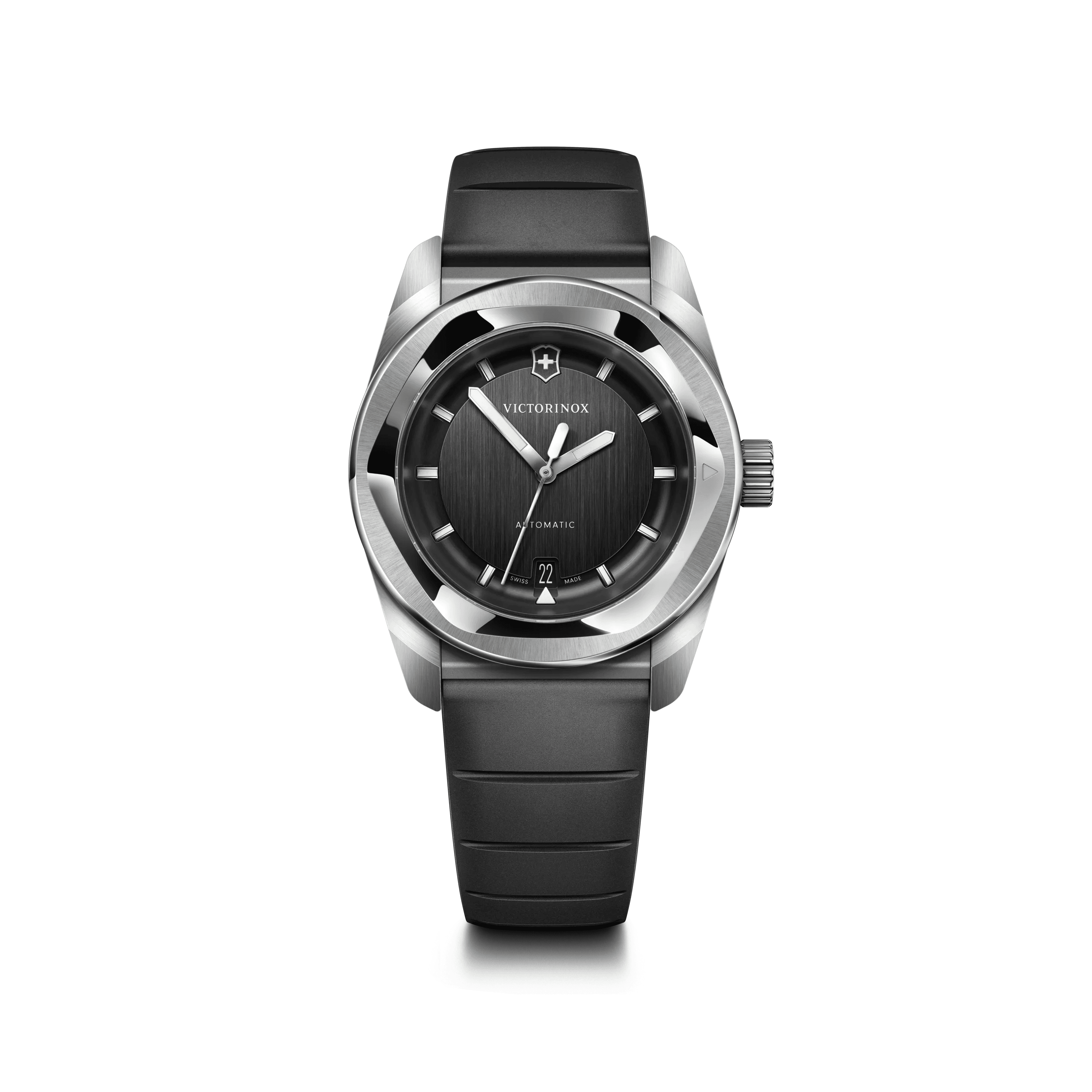 Concept One Automatic 39mm — Black Dial / Black Rubber Strap — Victorinox style 242057