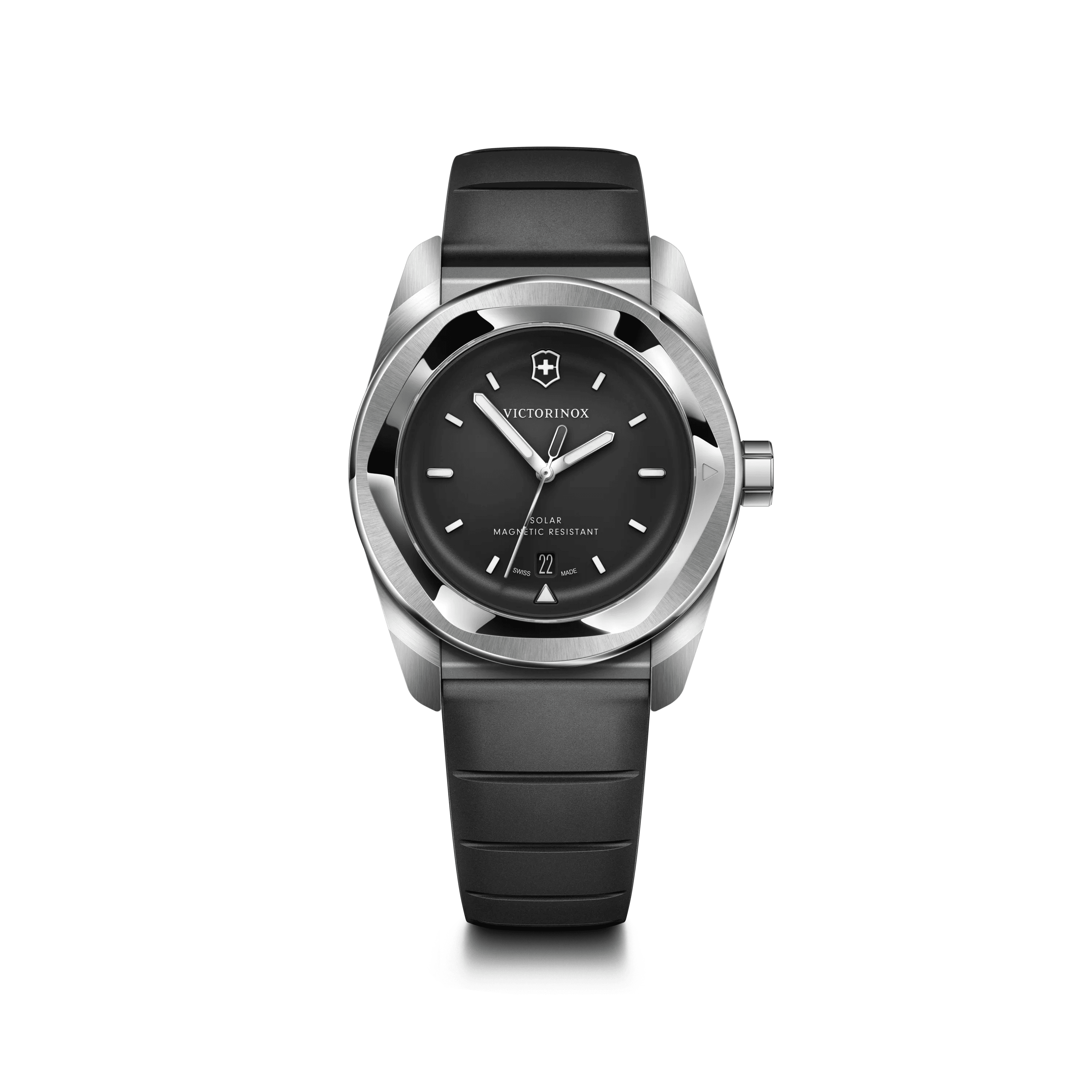 Concept One Solar 39mm — Black Dial / Black Rubber Strap — Victorinox style 242054