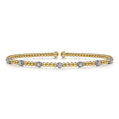 Station Diamond Bead Bangle