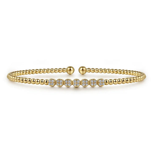 Round Accents Diamond Bangle
