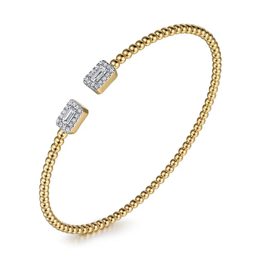 Baguette End Caps Bangle