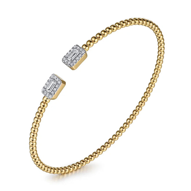 Baguette End Caps Bangle