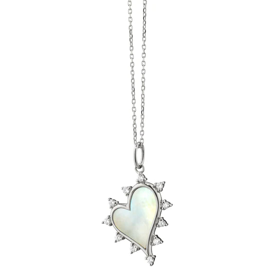 Mother of Pearl Heart Necklace