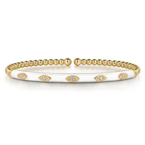 Enamel & Diamond Bangle