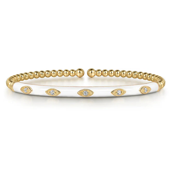 Enamel & Diamond Bangle