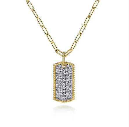 Diamond Tag Necklace
