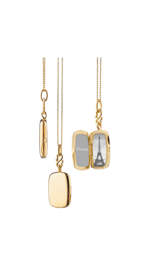 Slim Rectangle Locket – Giganti Jewelry