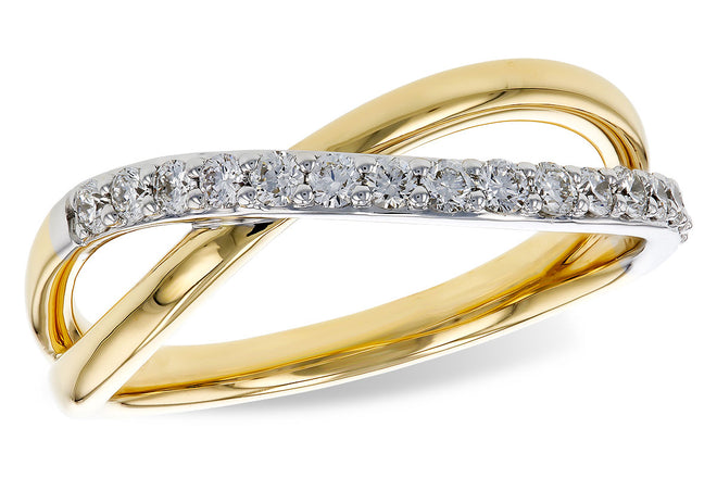 two tone crossover ring