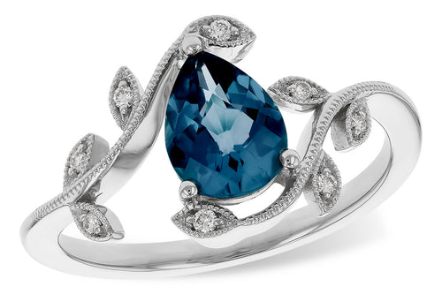 London Blue Topaz Pear Shape Ring