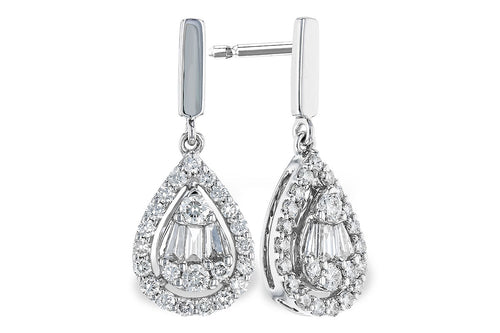 Teardrop Cluster Dangle Earrings