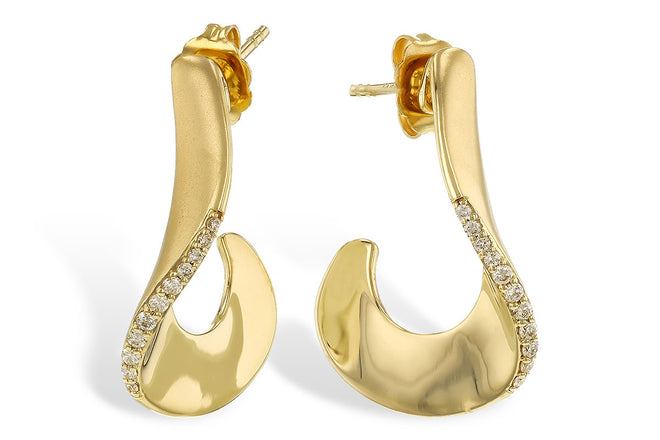 Abstract Gold Hoops