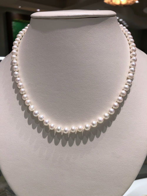 Freshwater Pearl Single Strand Necklace