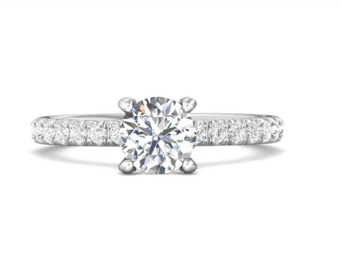Tiffany Solitaire with Surprise Diamonds