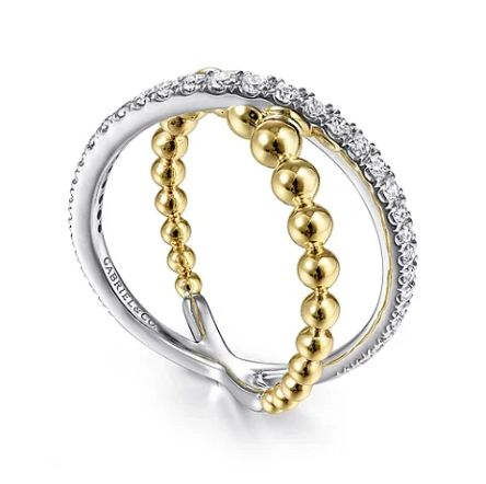 Criss Cross Diamond Ring