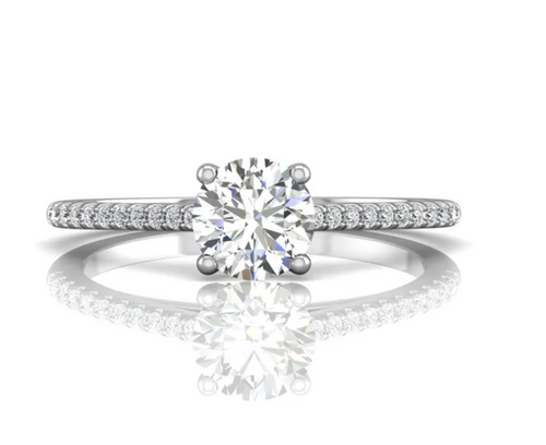 Cathedral Solitaire with Surprise Diamonds