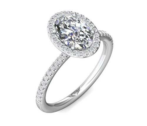 Oval Halo Ring with Surprise Diamonds